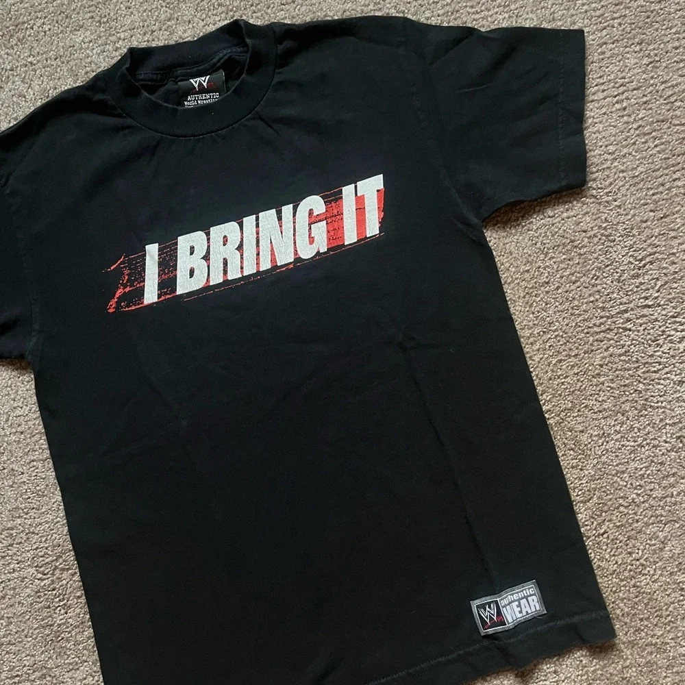 VTG 00’s / Y2K WWE The Rock “I Bring It” Black Tee - Picture 3 of 5